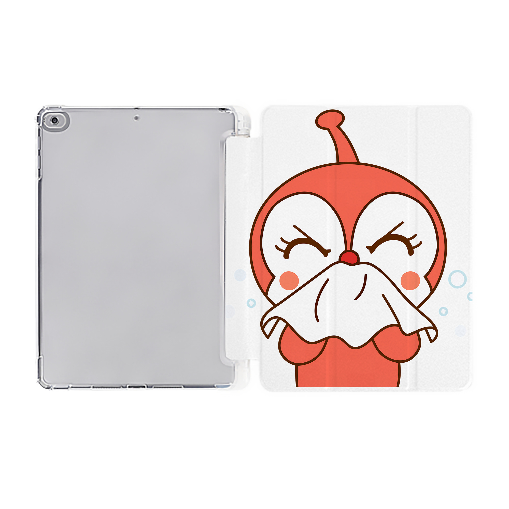 （画像用） アンパンマン Anpanman IPad ケース ペン収納付き 三つ折りスタンド PUレザー×シリコン 対応機種9.5/10.5/10.9インチ
